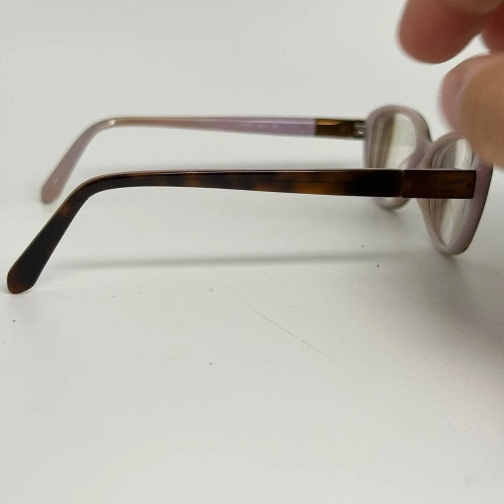 Kate Spade Finley 0W13 Eyeglasses Tortoise Purple Cat Eye Frames 135mm